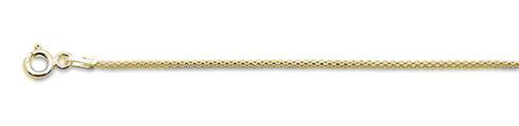 ''1.4MM Yellow GOLD Plated Popcorn Chain .925 Solid Sterling Silver Available in 16-22''''''