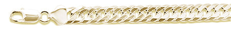 ''160 9.2MM DOUBLE Link Yellow GOLD plated .925 Sterling Silver Chain 8-28'''' Available''