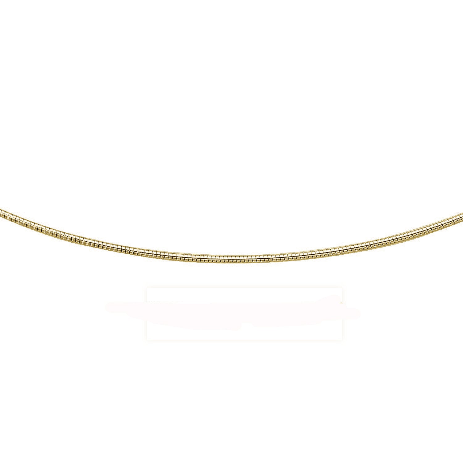 ''1MM Yellow GOLD Plated .925 Sterling Silver Round Omega Necklace Chain 16-18''''''