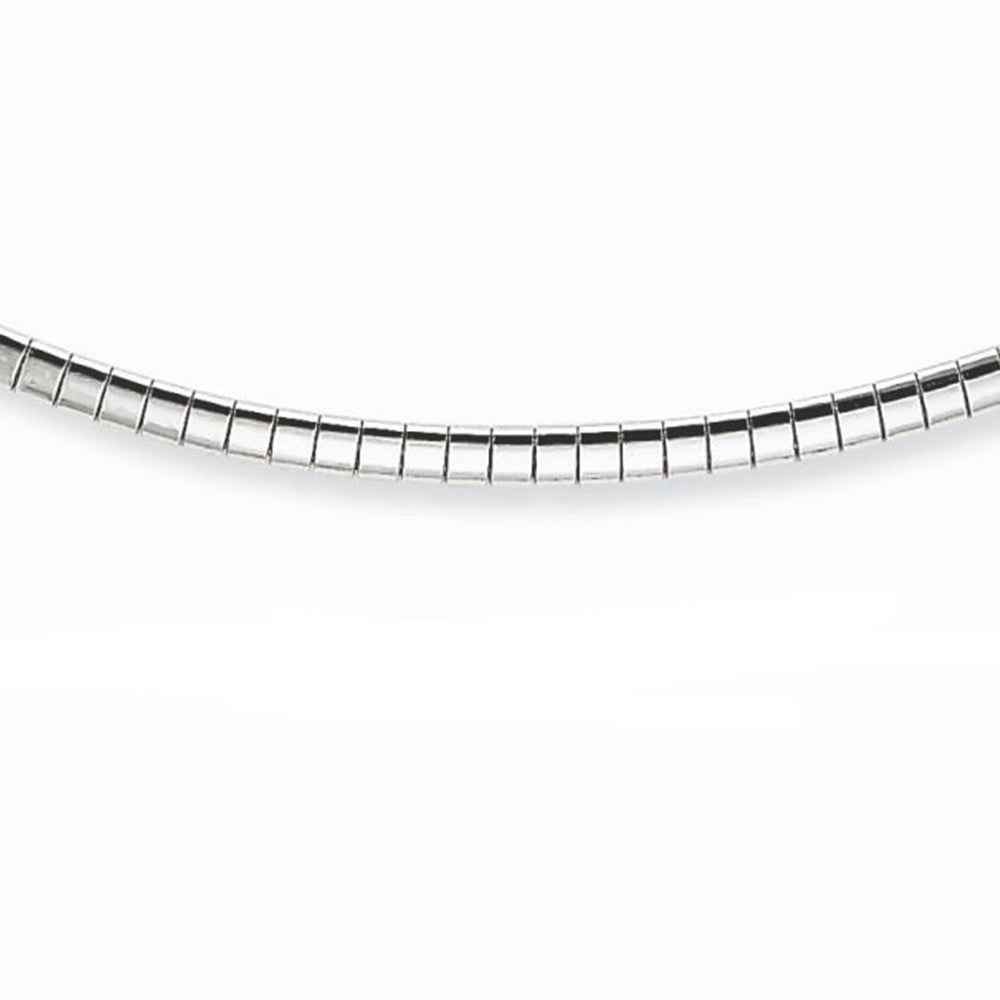 ''2MM .925 STERLING SILVER Omega Necklace Chain 16-18'''' Available''