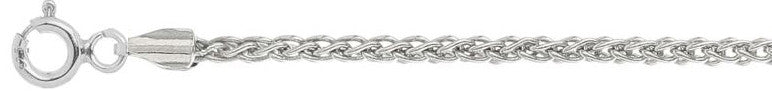 ''045-1.9MM Made in Italy .925 Solid STERLING SILVER Wheat/Spiga Chain 7''''-24'''' Long''