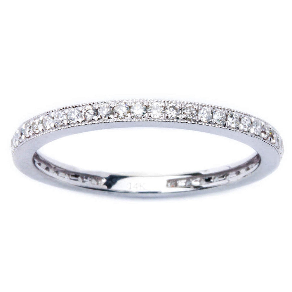 .32ct Pave Set Eternity Round Diamond WEDDING Stackable Anniversary Band