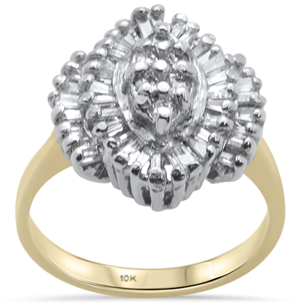 DIAMOND CLOSEOUT!  1CT 10KT DIAMOND DIAMOND Cluster Ring