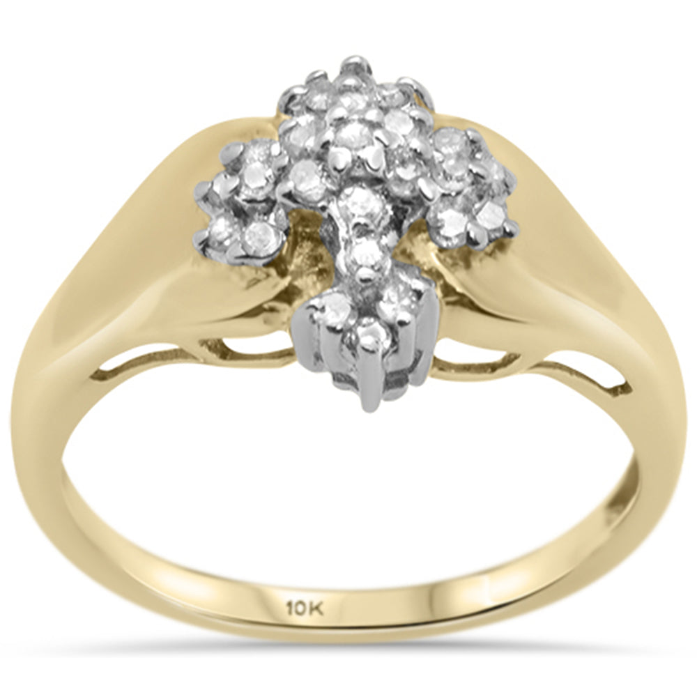 DIAMOND  CLOSEOUT!  .30CT 10KT Diamond Diamond Cluster RING