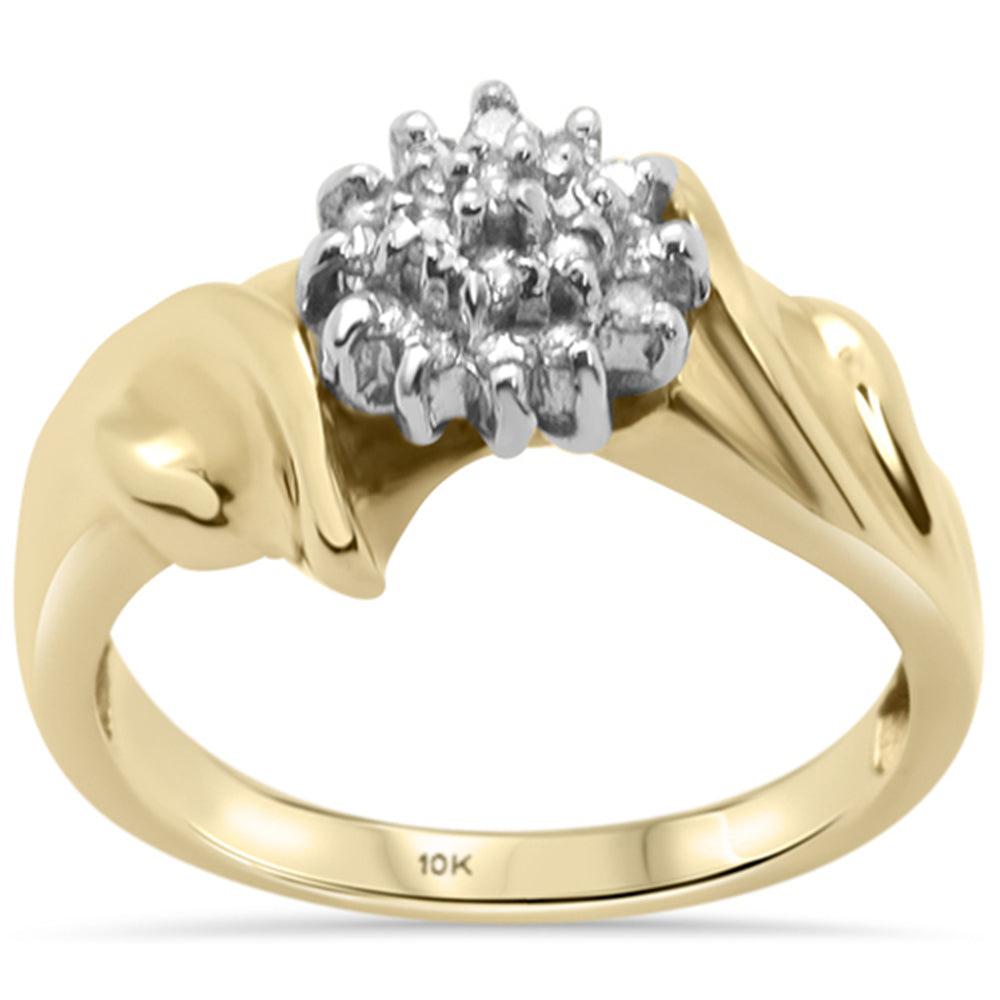 DIAMOND  CLOSEOUT!  .25CT 10KT DIAMOND DIAMOND Cluster Ring