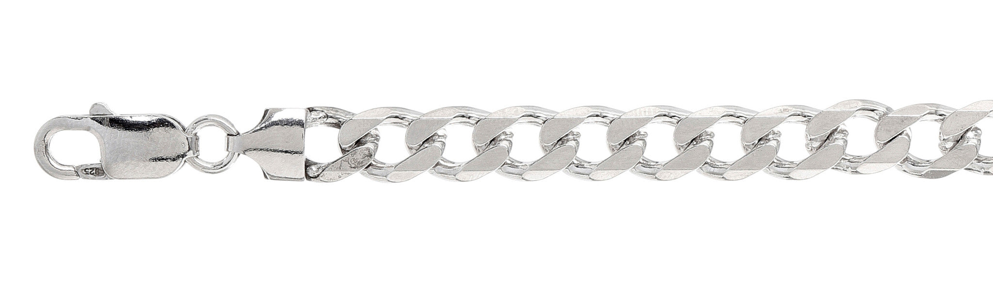 ''200-8MM Curb Chain .925 STERLING SILVER Made in Italy Available in 24''''- 30'''' inches''