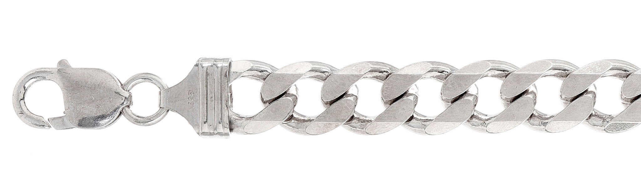 ''300-11MM STERLING SILVER Curb Chain Made in Italy Available in 16''''- 30'''' inches''