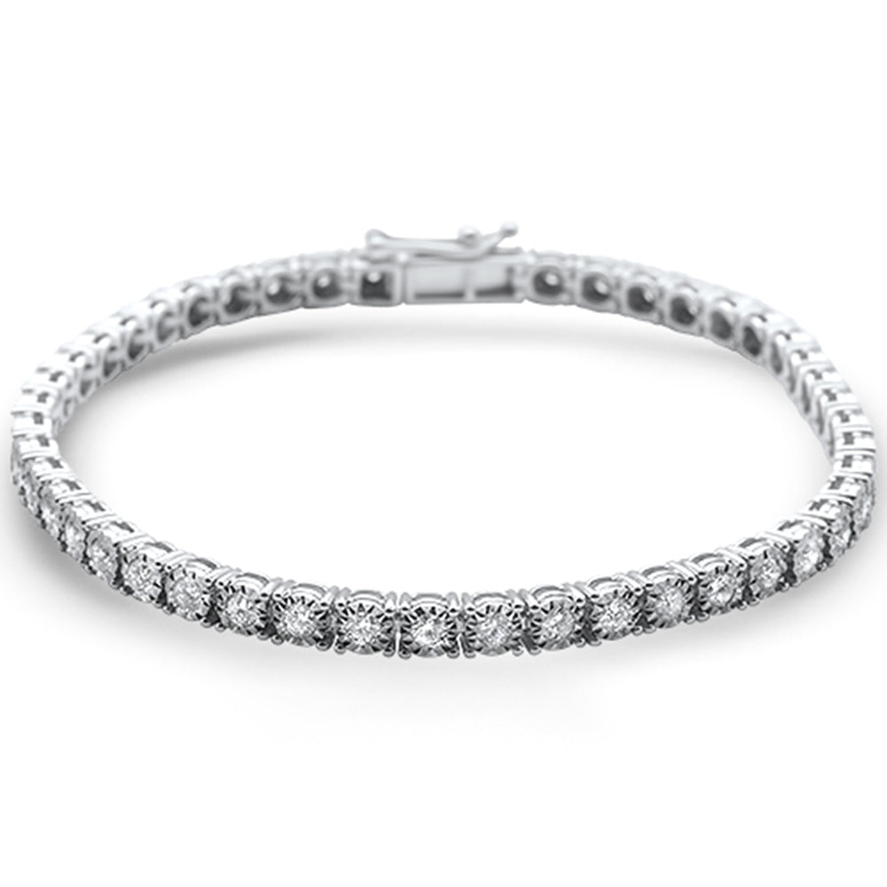 ''SPECIAL! 2.10ct 14KT White Gold DIAMOND Miracle Illusion Tennis Bracelet 7'''' Long''