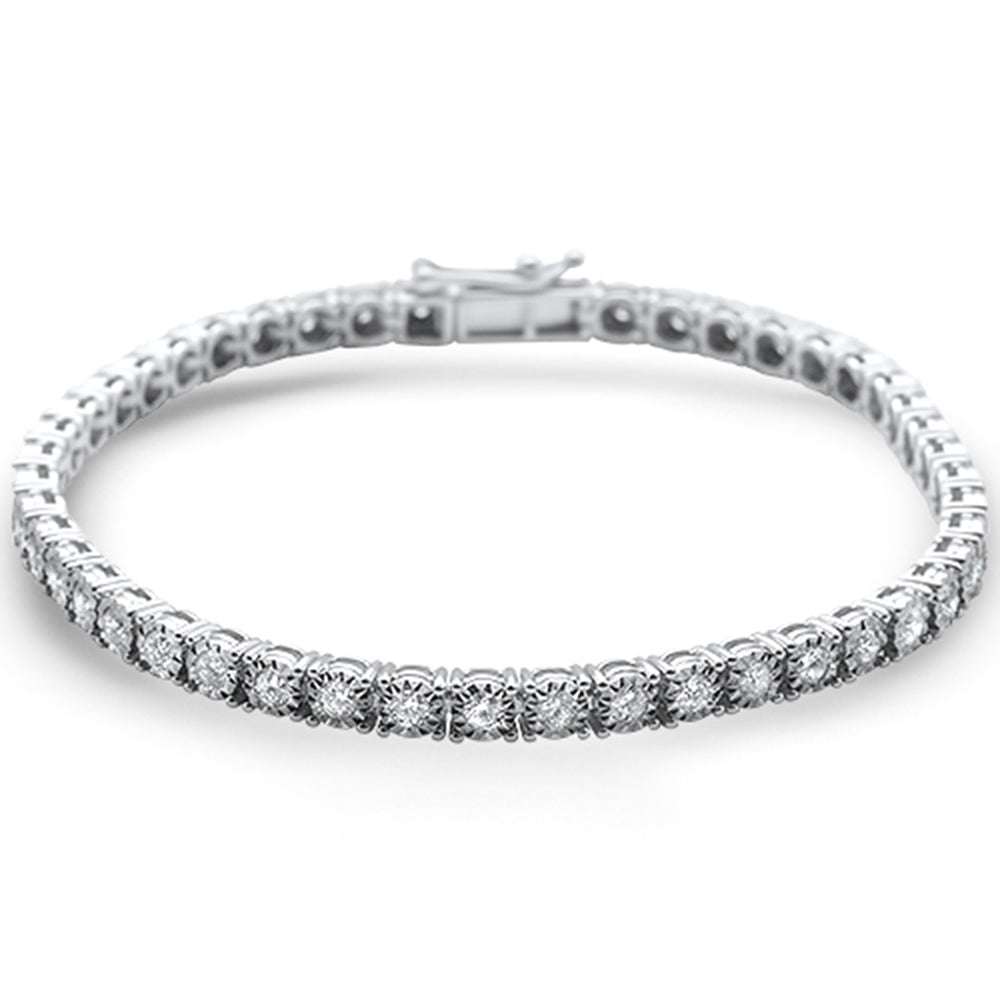 ''SPECIAL! 2.10ct 14KT White Gold Diamond Miracle Illusion TENNIS BRACELET 7'''' Long''