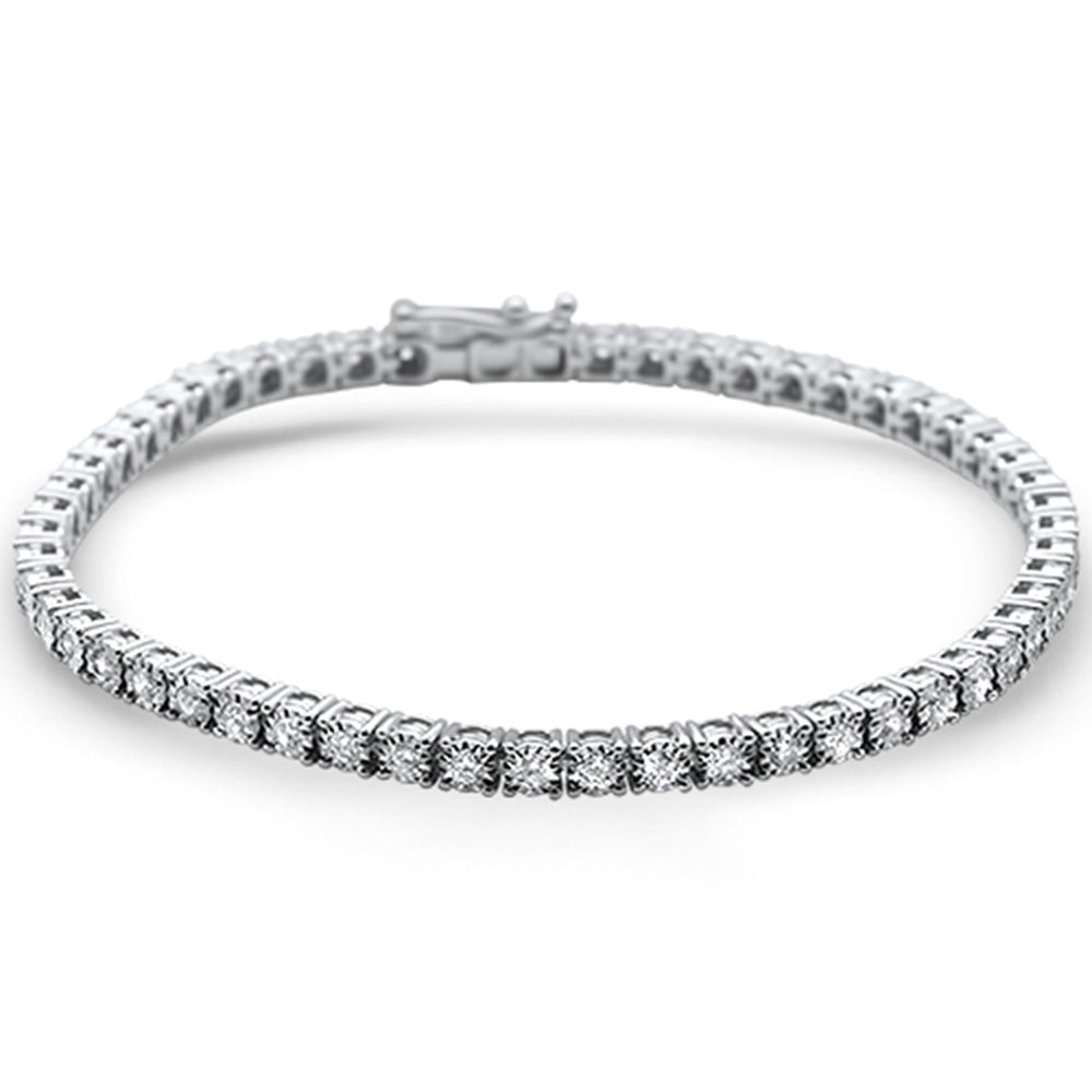 ''SPECIAL! 1.03ct 14KT White Gold DIAMOND Miracle Illusion Tennis Bracelet 7'''' Long''