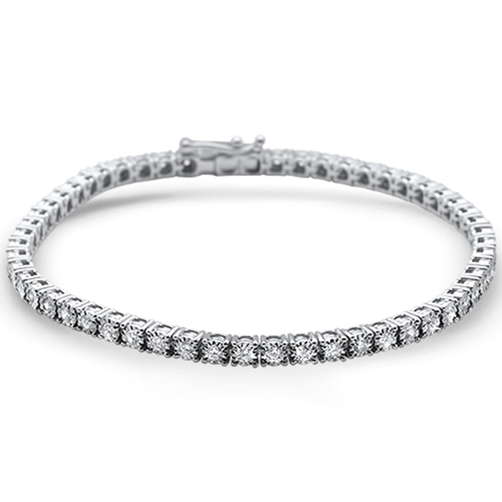 ''SPECIAL!1.00ct 14KT White Gold Diamond Miracle Illusion Tennis BRACELET 7'''' Long''