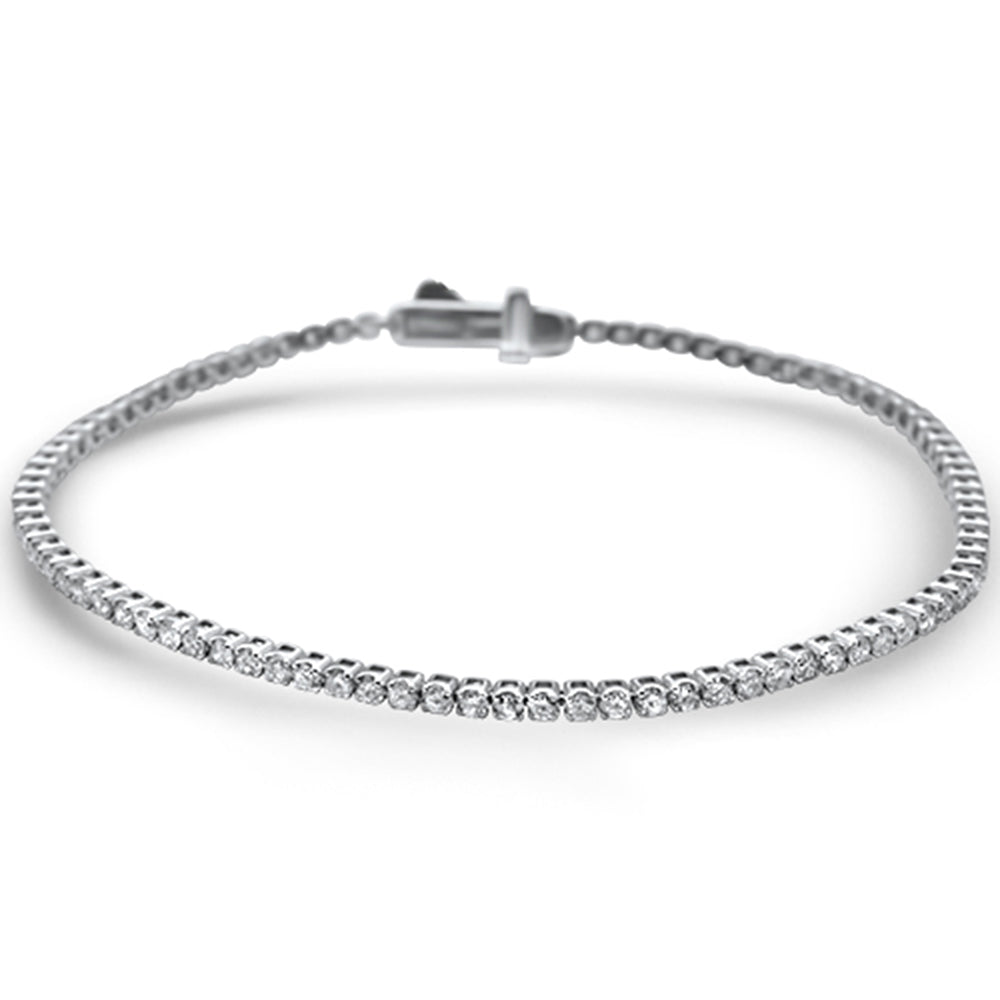 ''SPECIAL! 2.08ct 14KT White Gold Diamond Diamond Tennis BRACELET 7'''' Long''