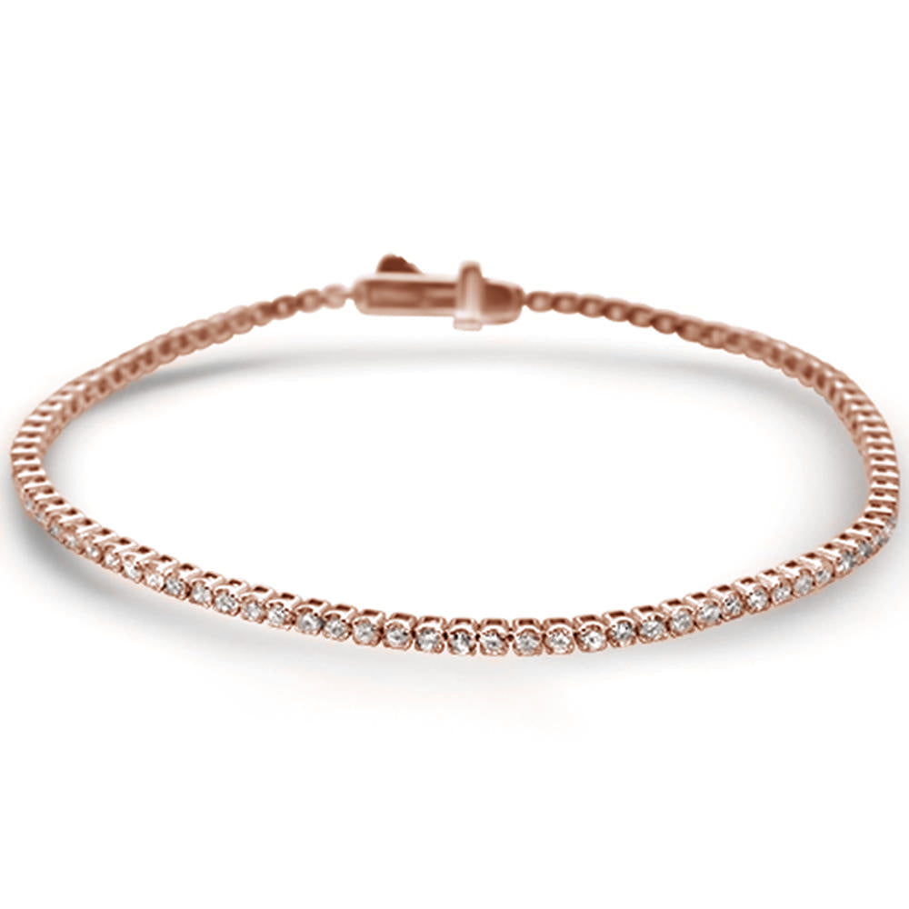 ''SPECIAL! 1.98ct G SI 14KT Rose GOLD Diamond Tennis Bracelet 7''''''