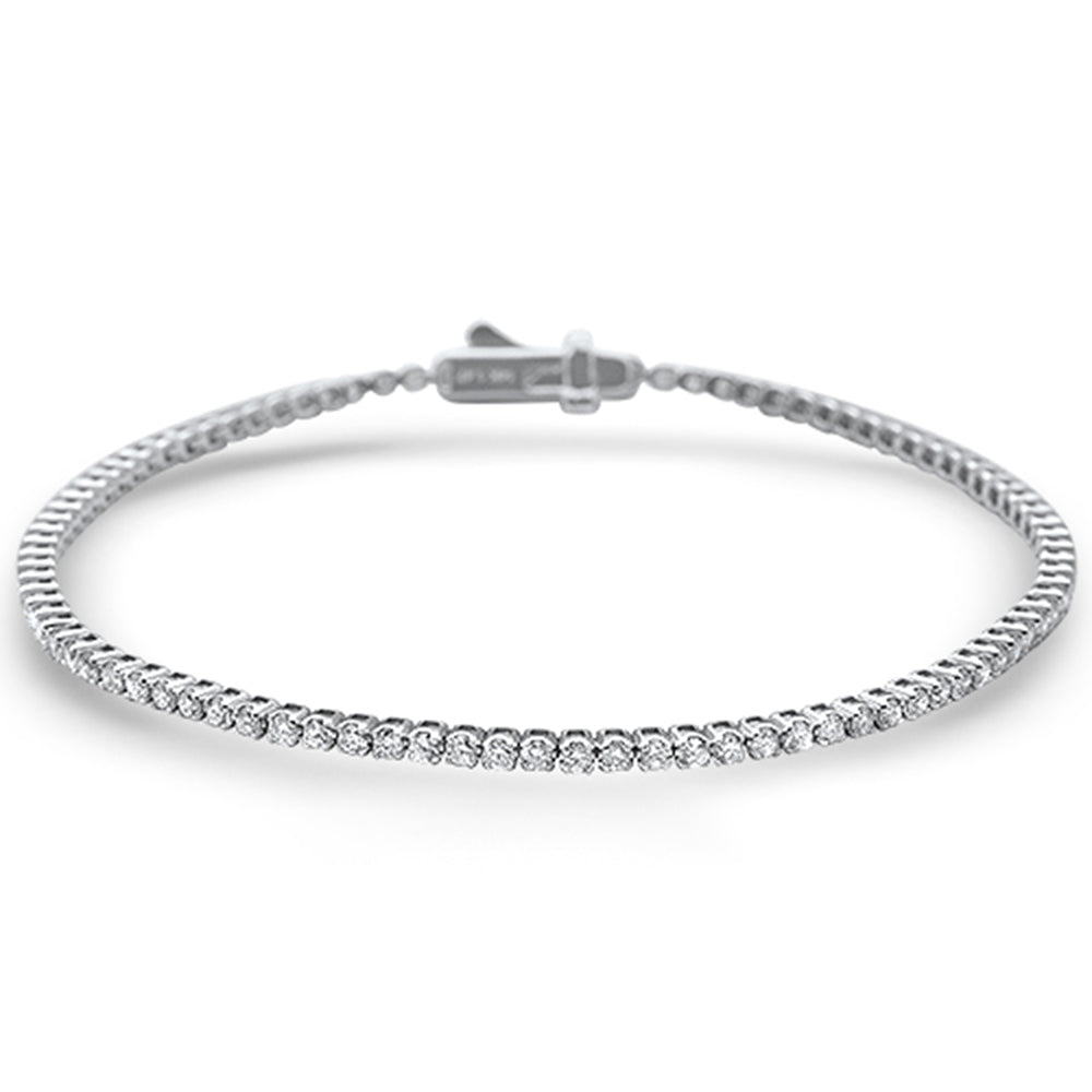 ''SPECIAL! 1.51ct G SI 14k White Gold Diamond Tennis BRACELET 7''''''