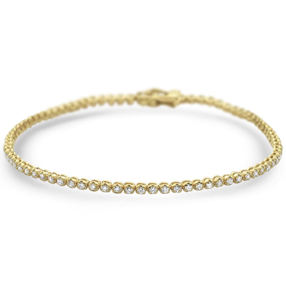 ''SPECIAL! 1.00ct 14K Yellow Gold Trendy DIAMOND Tennis Bracelet 7''''''