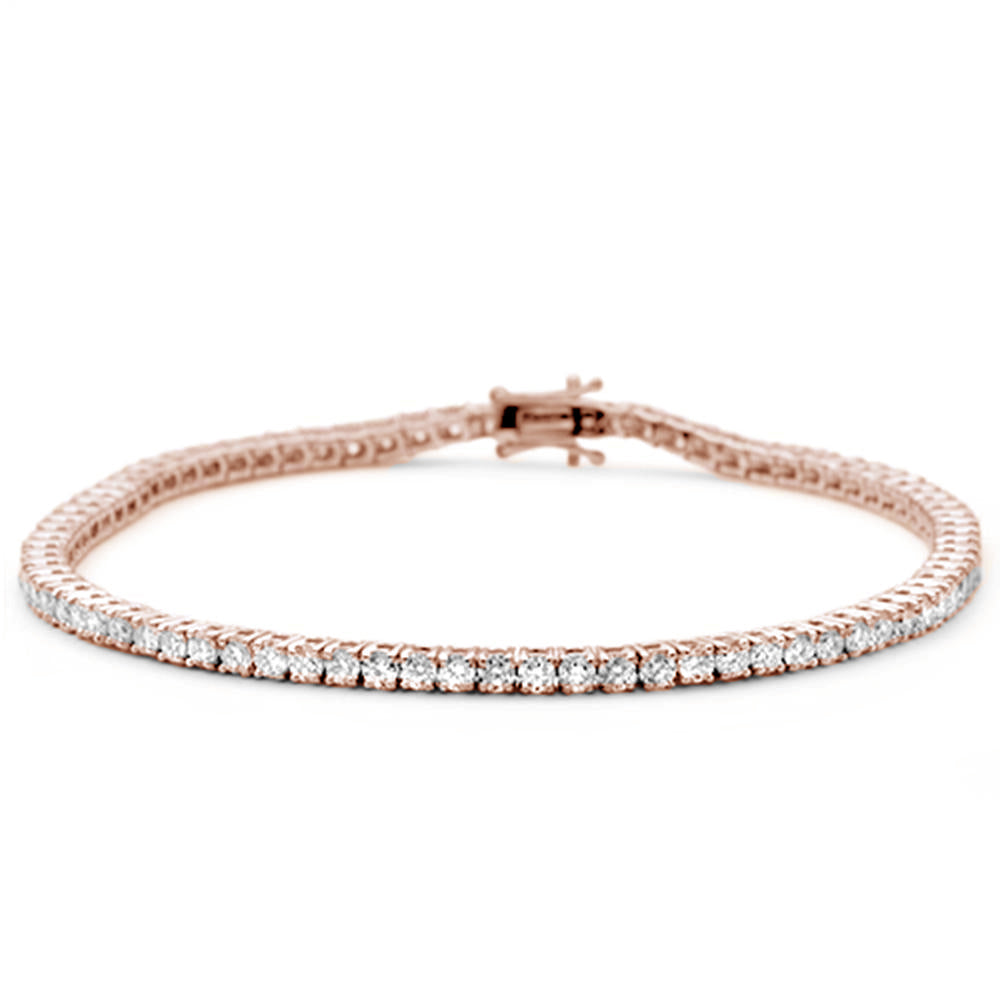 ''SPECIAL! 3.00ct G SI 14KT Rose Gold Diamond Tennis BRACELET 7''''''