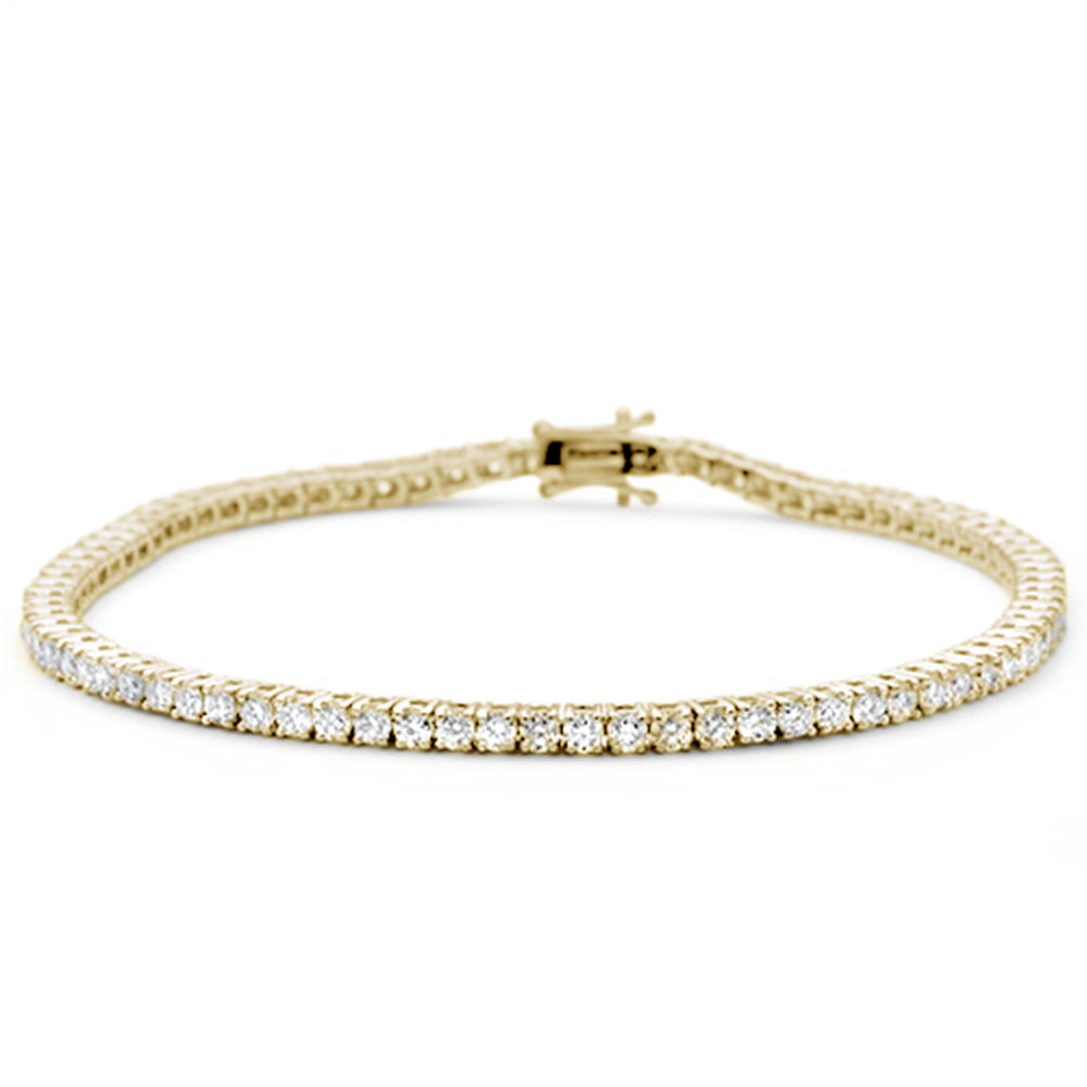 ''SPECIAL! 2.97ct 14KT Yellow Gold Diamond TENNIS BRACELET 7''''''