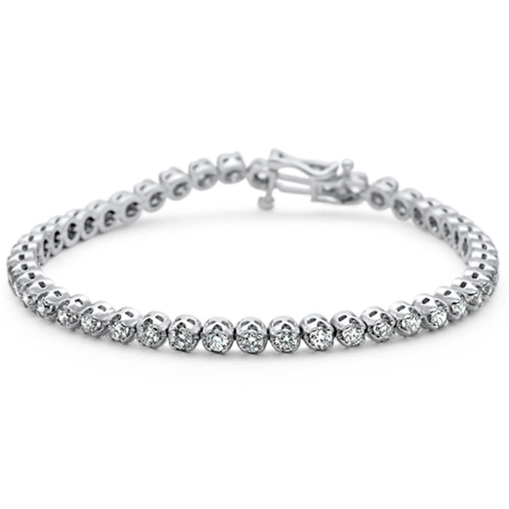 ''SPECIAL! 3.26ct G SI 14K White Gold DIAMOND Tennis Bracelet 7''''''