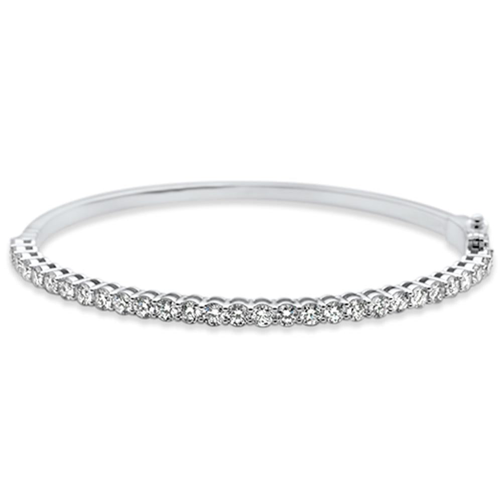 ''SPECIAL! 1.95ct G SI 14K White Gold Diamond Bangle BRACELET''