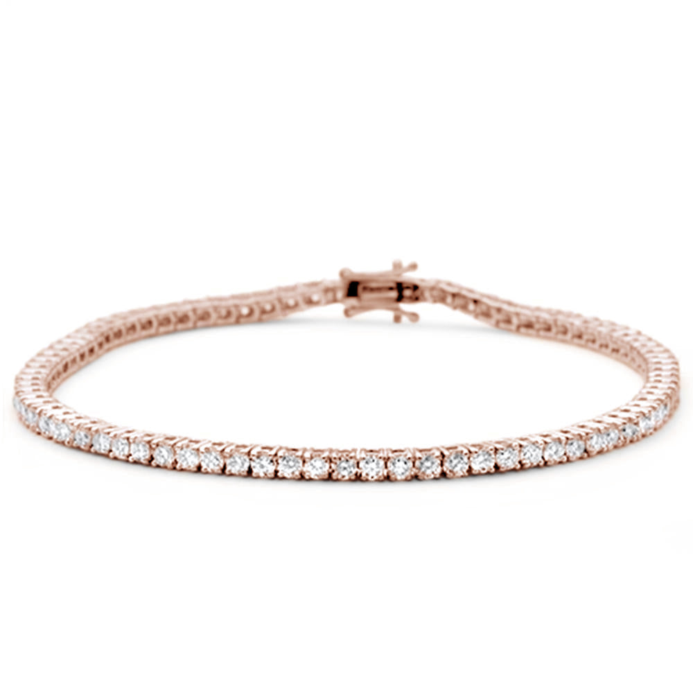 ''SPECIAL! 2.27ct 14KT Rose Gold Diamond Tennis BRACELET 7''''''