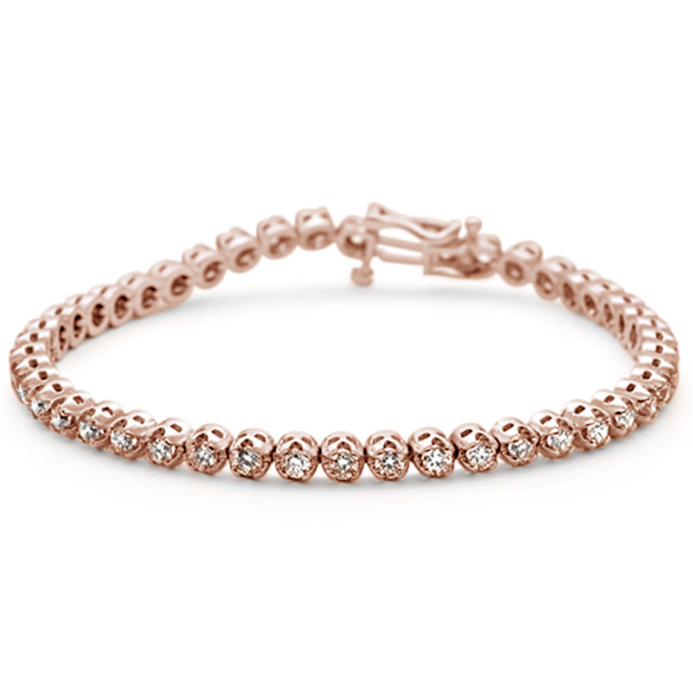 ''SPECIAL! 2.00ct 14K Rose Gold DIAMOND Tennis Bracelet 7''''''