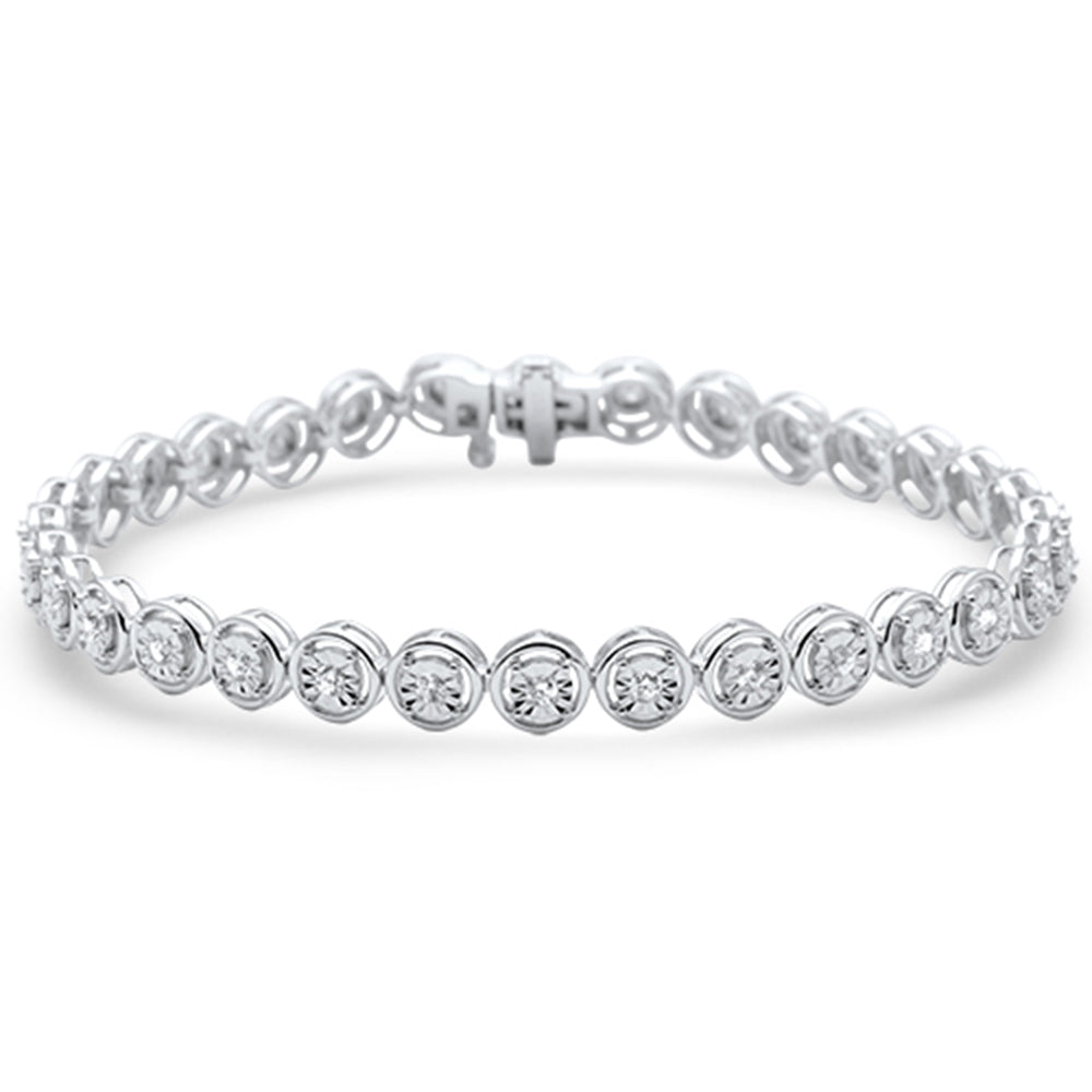 ''SPECIAL! .75ct G SI 14K White Gold  Miracle Illusion TENNIS BRACELET 7''''''