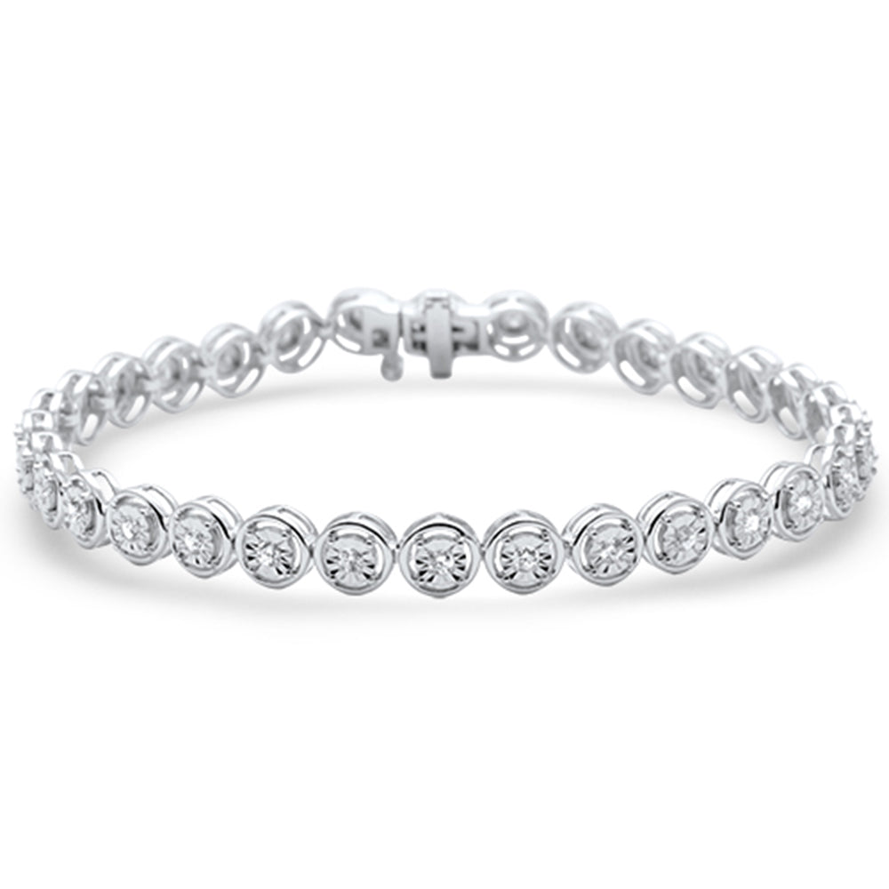 ''SPECIAL! .75ct G SI 14K White GOLD  Miracle Illusion Tennis Bracelet 7''''''