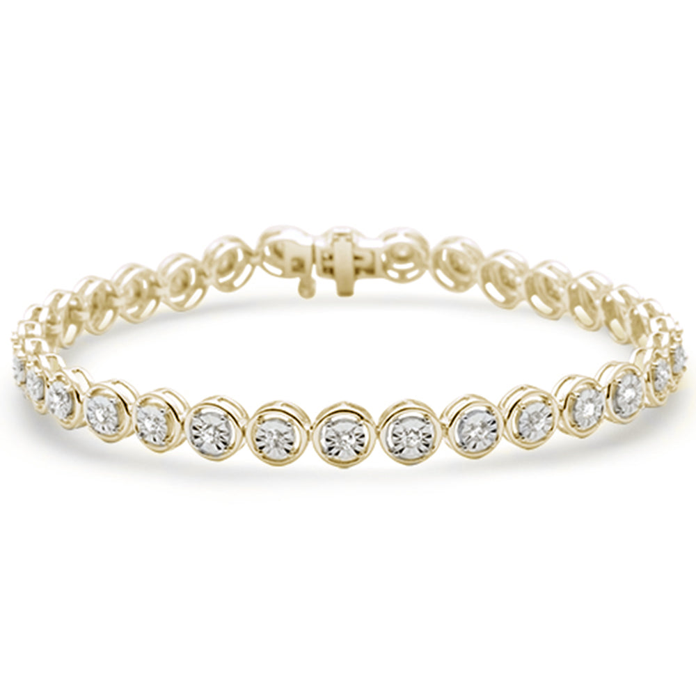 ''SPECIAL! .75ct G SI 14K Yellow Gold  Miracle Illusion TENNIS BRACELET 7''''''