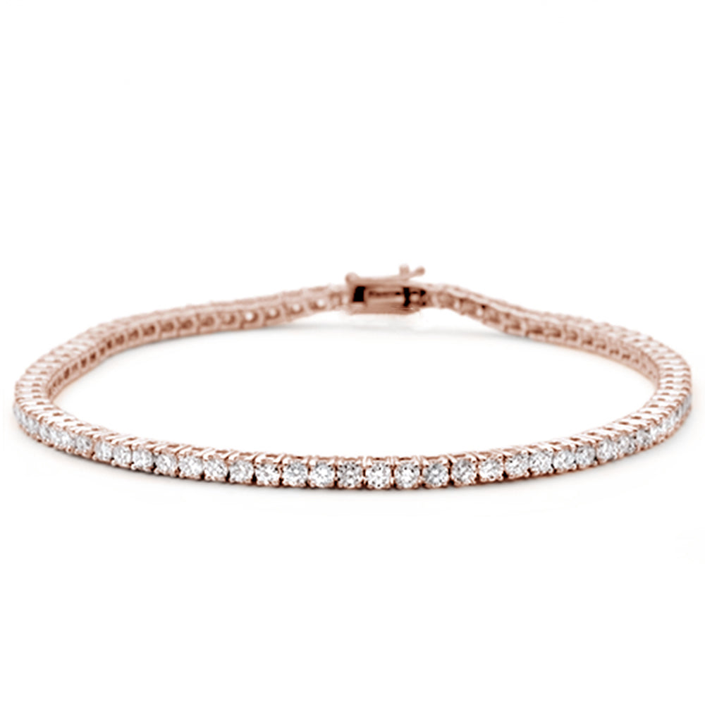 ''SPECIAL! 2.00ct 14K Rose Gold Diamond Tennis BRACELET 7'''' Long''