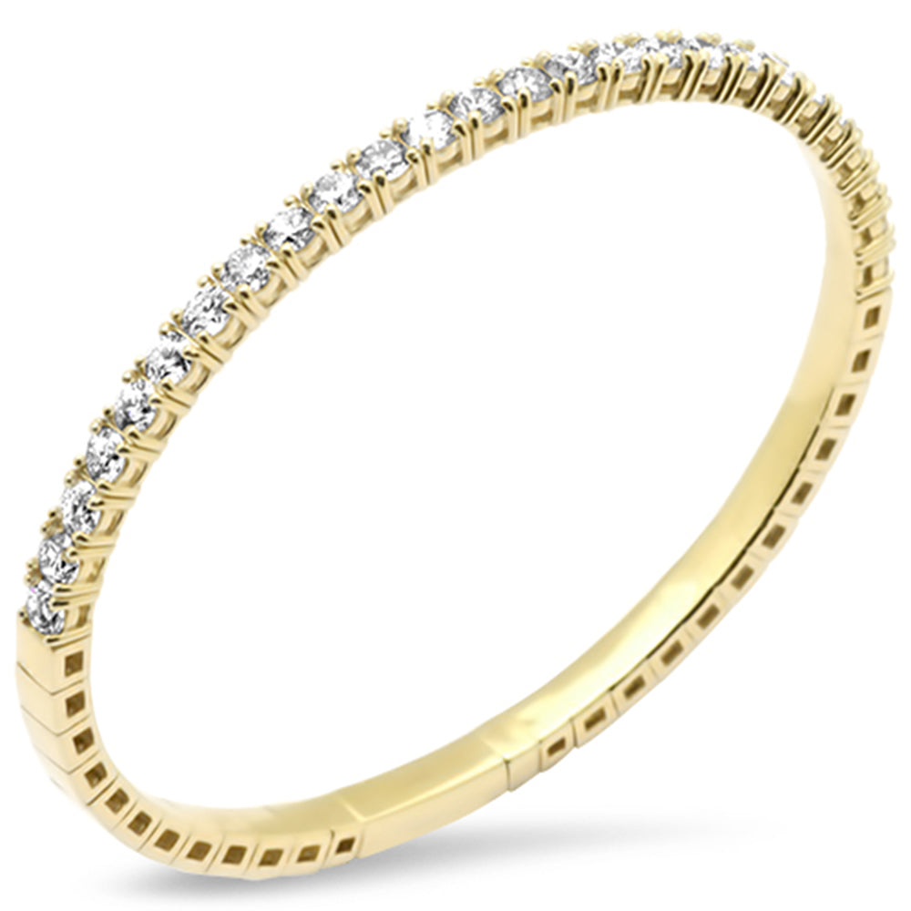 SPECIAL!  4.22ct G SI 14K Yellow Gold DIAMOND Bangel Bracelet 60.00mm