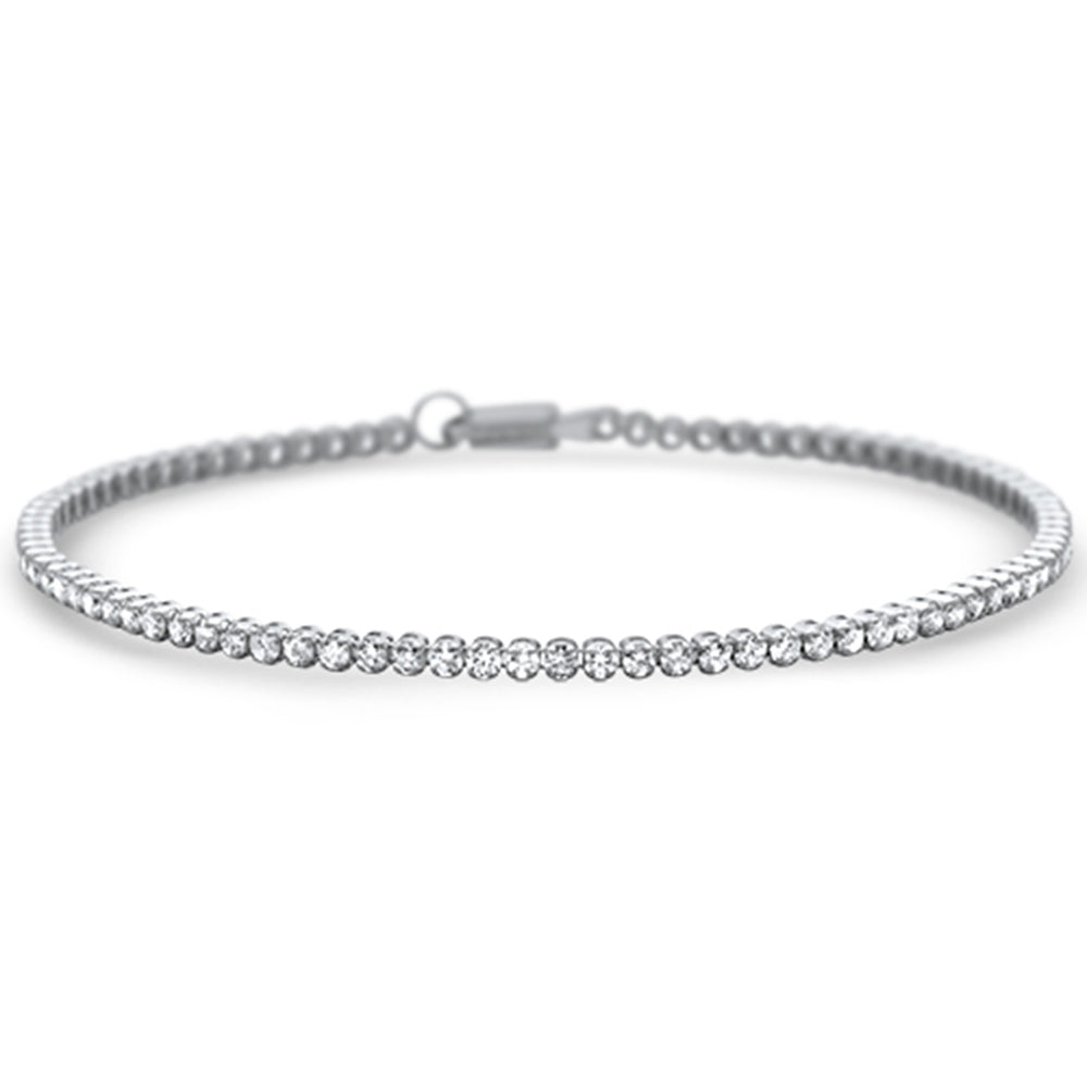 ''SPECIAL!  1.00ct G SI 14K White Gold Round DIAMOND Tennis Bracelet 7'''' Long''