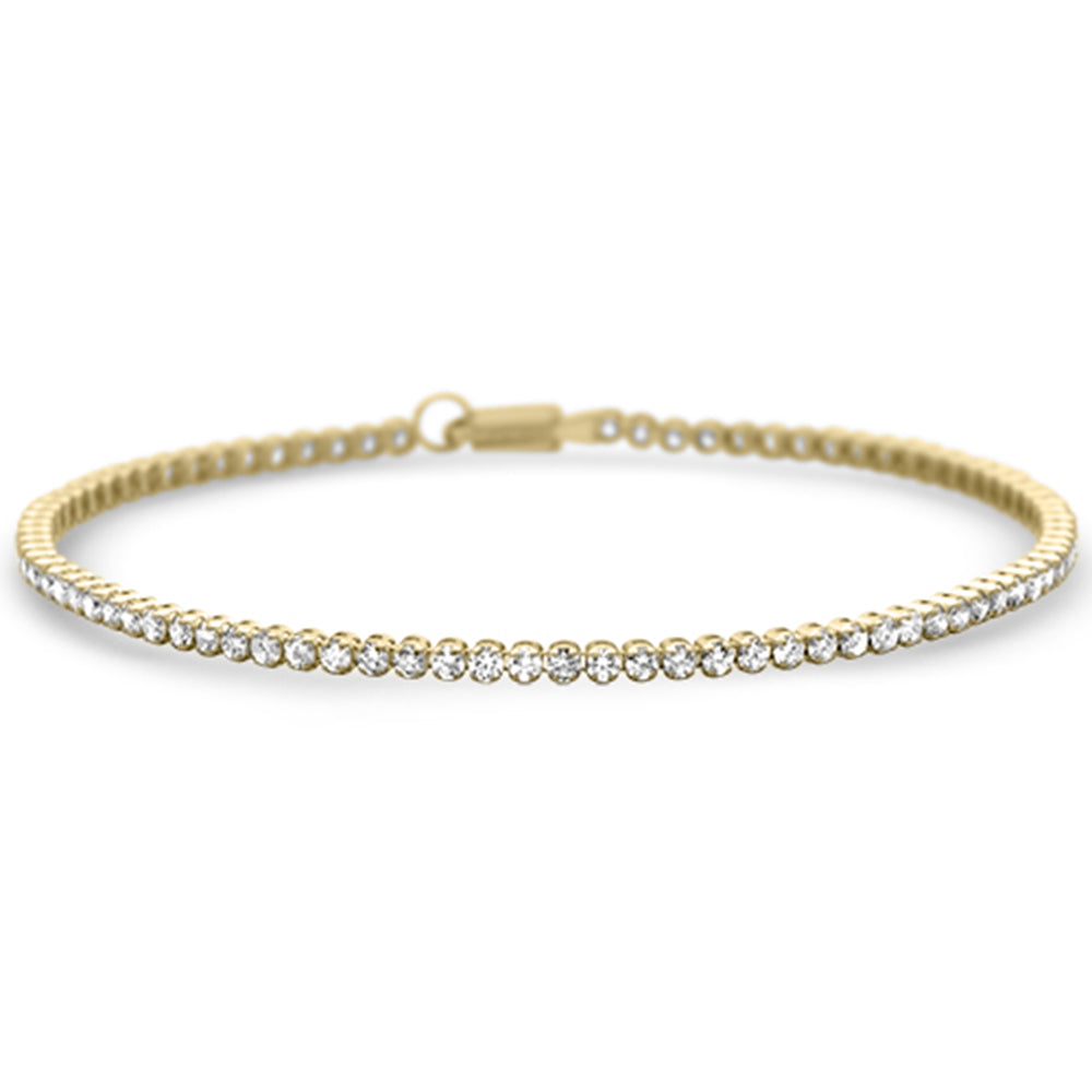 ''SPECIAL!  2.00ct G SI 14K Yellow Gold DIAMOND Tennis Bracelet 7'''' Long''