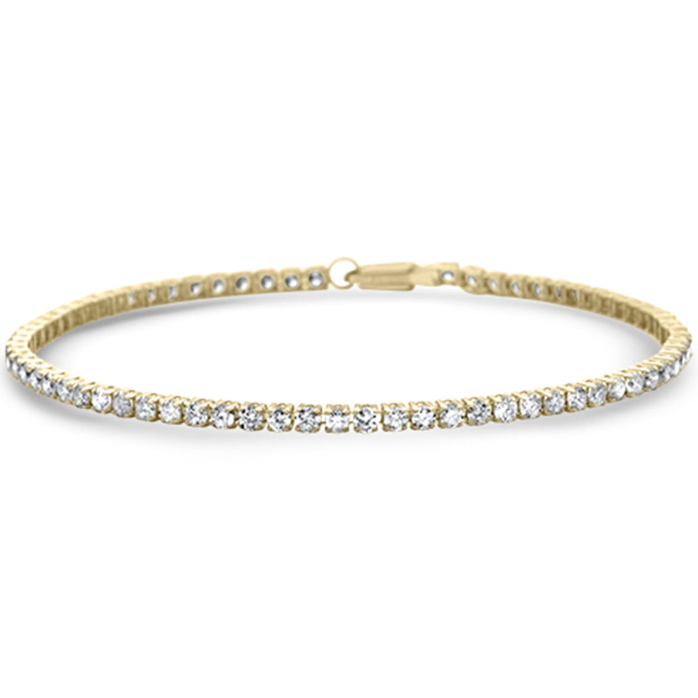 ''SPECIAL!  3.00ct G SI 14K Yellow Gold DIAMOND Tennis Bracelet 7'''' Long''