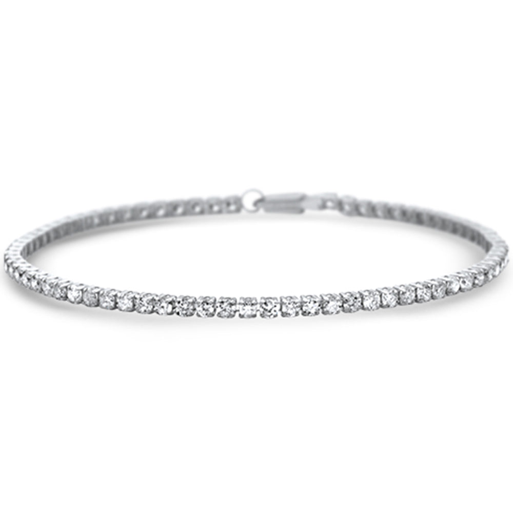 ''SPECIAL!  3.00ct G SI 14K White Gold DIAMOND Tennis Bracelet 7'''' Long''