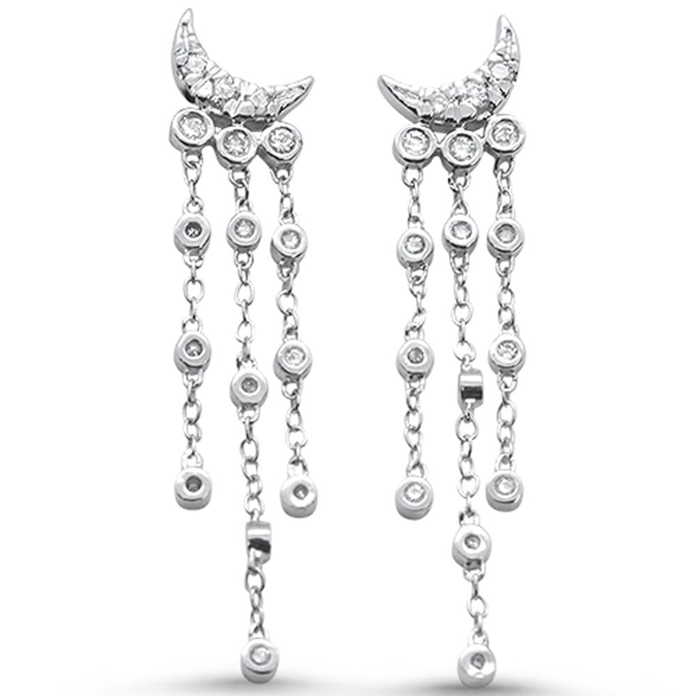 .35cts 14k White Gold Diamond Drop Dangle Chandelier EARRINGS