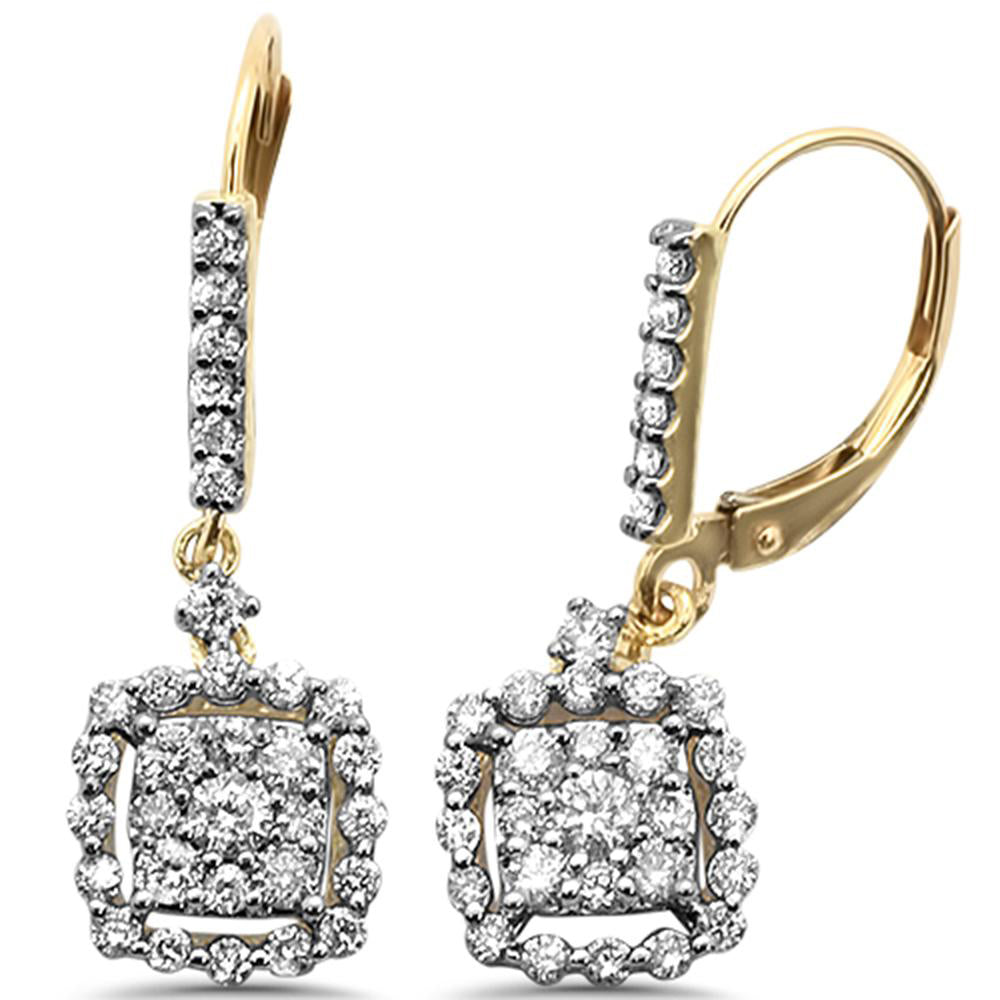 ''SPECIAL!.97ct 14k Yellow GOLD Diamond Drop Dangle Earrings''