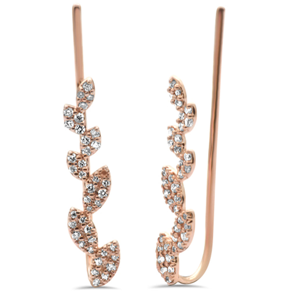 ''SPECIAL! .32ct F SI 14K Rose Gold DIAMOND Drop Earrings''