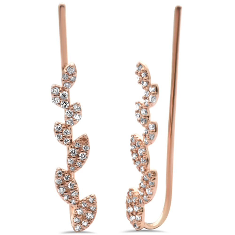 ''SPECIAL! .32ct F SI 14K Rose GOLD Diamond Drop Earrings''
