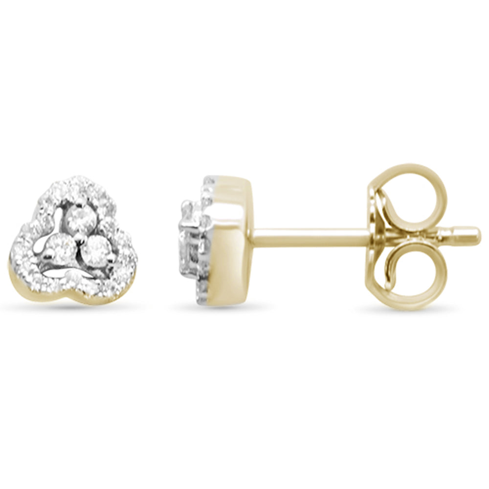 .20ct G SI 10K Yellow GOLD Diamond Stud Earrings