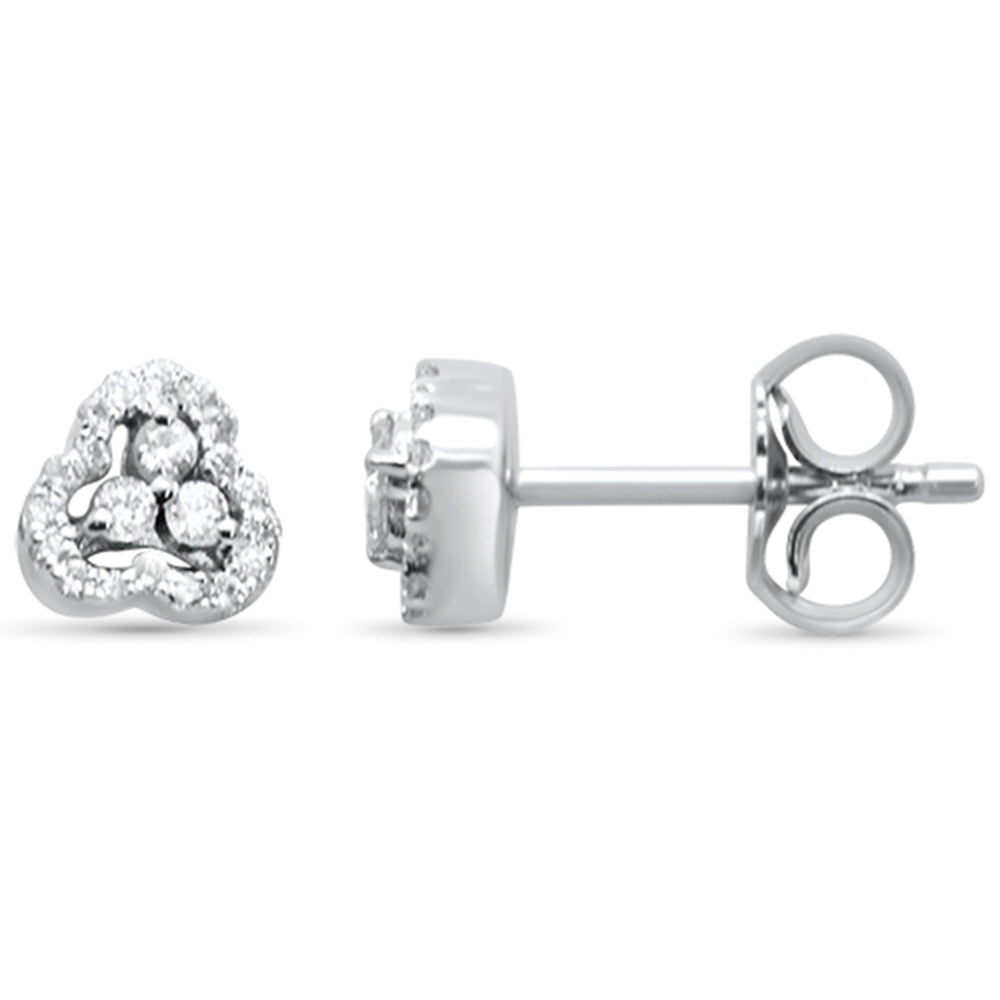 .17ct G SI 10K White Gold Diamond STUD EARRINGS