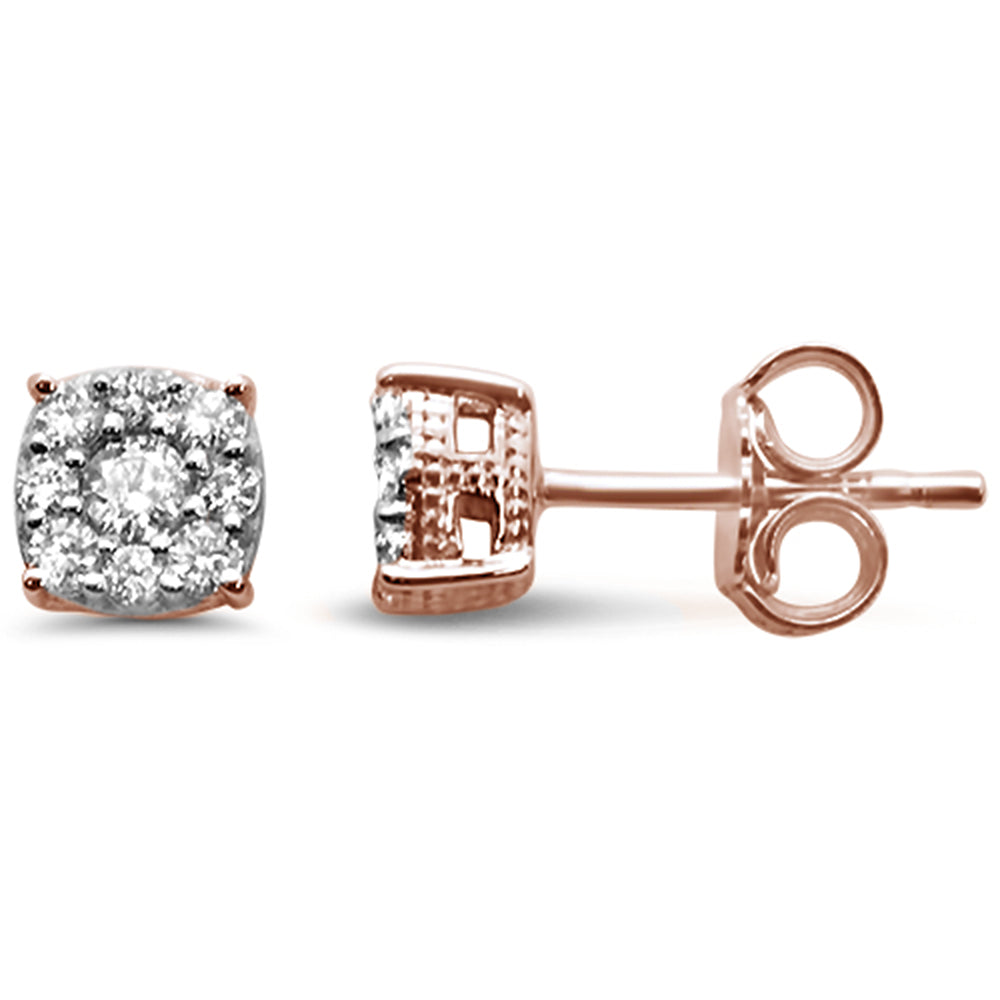 ''SPECIAL! .33ct 14K Rose Gold Diamond Stud EARRINGS''