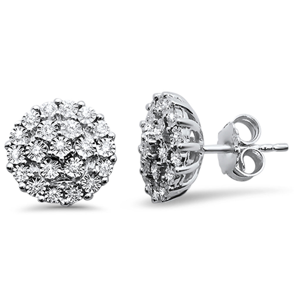 ''SPECIAL! .25ct 10K White Gold Micro Pave Iced Out Stud EARRINGS''