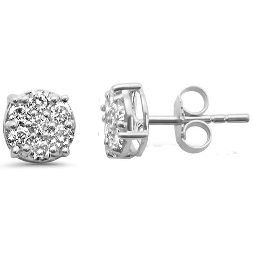 .47ct G SI 14K White Gold DIAMOND Earrings