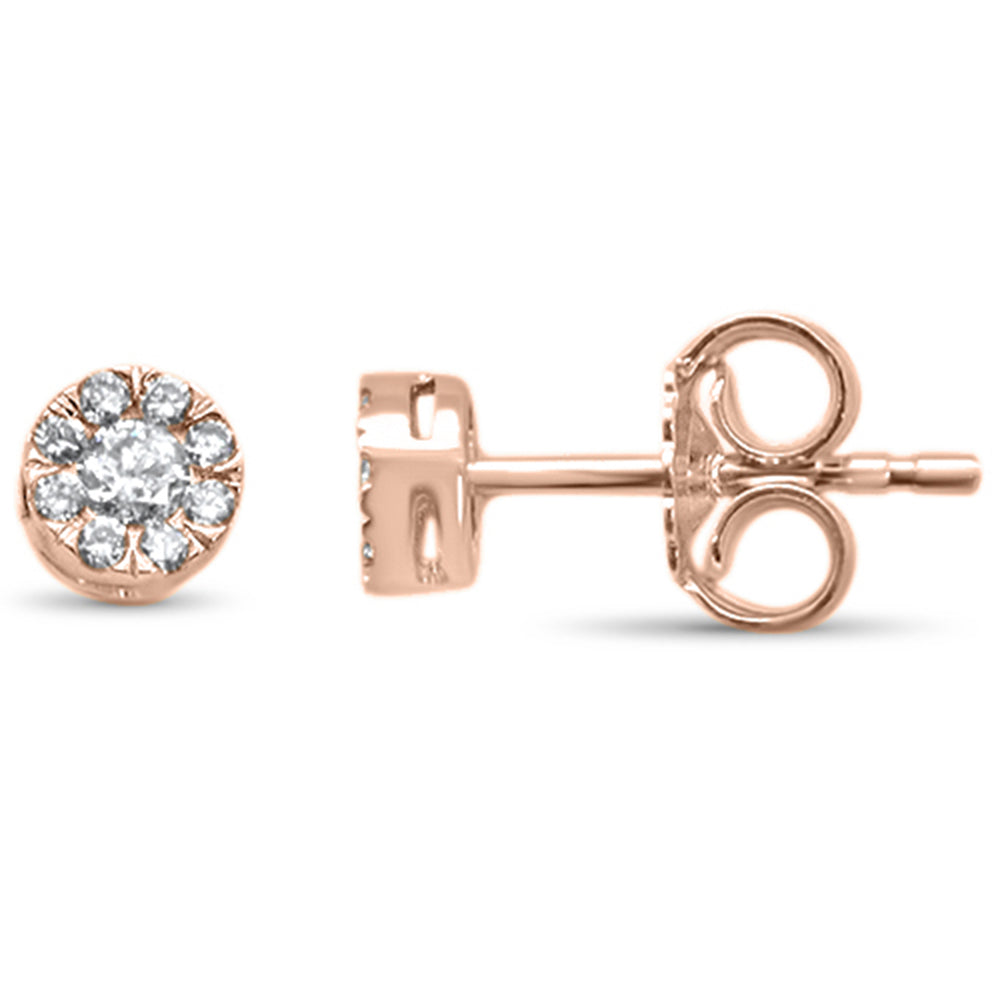 .21ct G SI 14K Rose Gold Diamond Stud EARRINGS