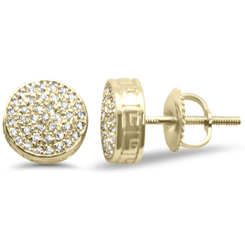 ''SPECIAL! .15ct G SI 10K Yellow Gold Micro Pave Diamond Stud EARRINGS''