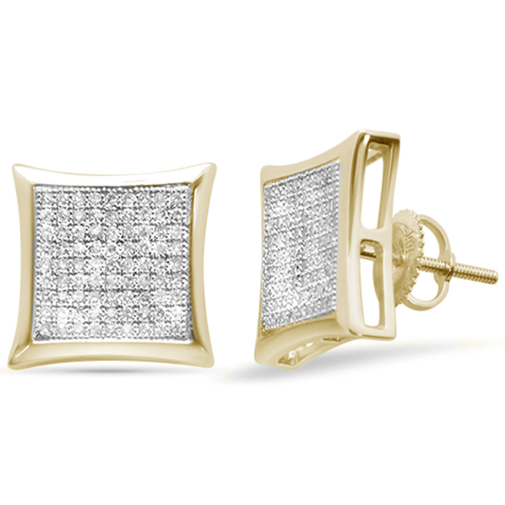 ''SPECIAL! .51ct G SI 10K Yellow GOLD Diamond Square Earrings''