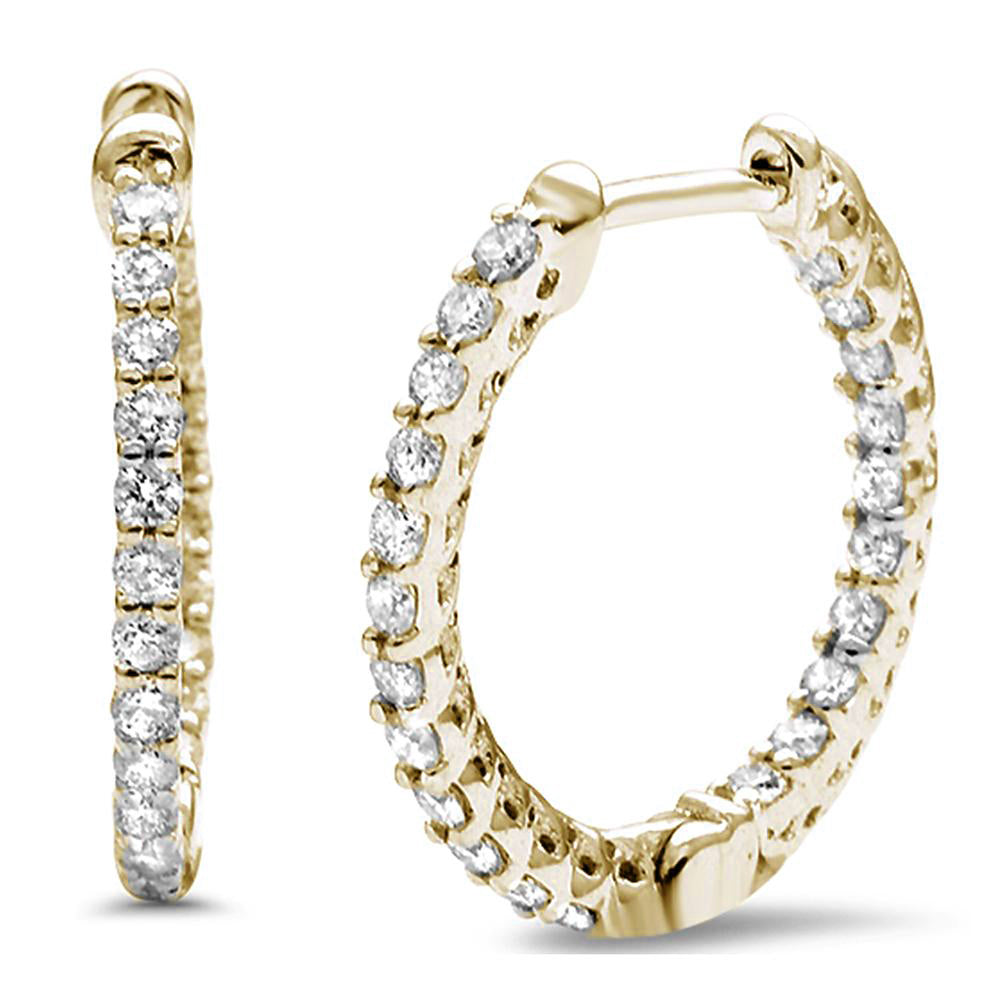 ''SPECIAL! .55ct G SI 14K Yellow Gold Diamond Hoop EARRINGS''