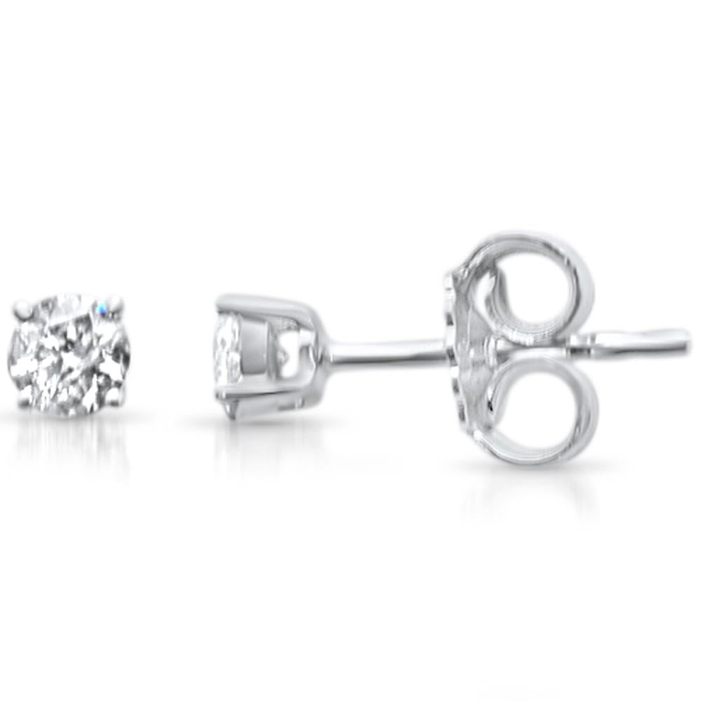 ''SPECIAL! .23ct G SI 14K White Gold Diamond Solitaire STUD EARRINGS''