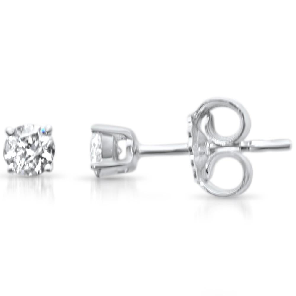 ''SPECIAL! .23ct G SI 14K White Gold DIAMOND Solitaire Stud Earrings''