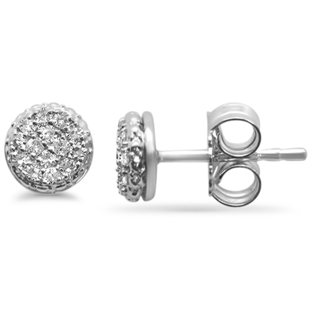 .17ct G SI 10K White GOLD Round Shape Diamond Stud Earrings